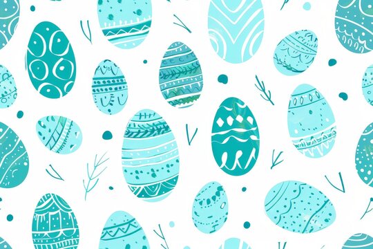Easter Eggs Pattern - Powered by Adobe