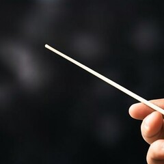 Fototapeta premium Conductor's Baton, Musical Direction, Orchestral Performance