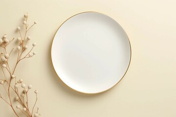 Trinket dish , Isolated white background, flat lay