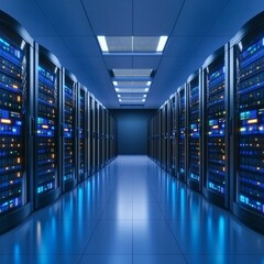 Fototapeta premium Data Center Server Room Network Technology Infrastructure