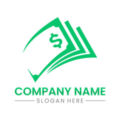 Dollar bill logo for world financial company.