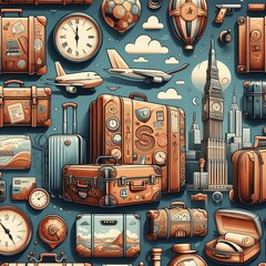 314 Suitcases Illustrations featuring suitcases and travel cases