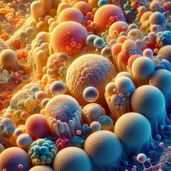 323 Macrorealism A microscopic image with hyper realistic detail