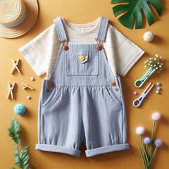 335 Overalls One piece garments with suspenders and a loose fit