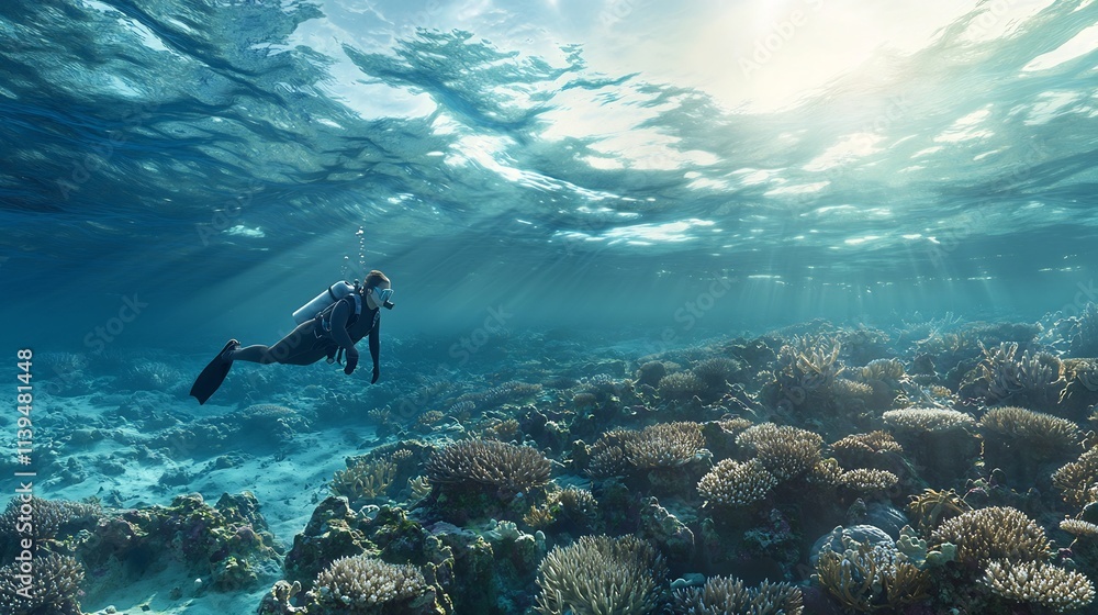 Poster a detailed marine biodiversity map overlaid with a virtual twin system that assesses and evaluates c