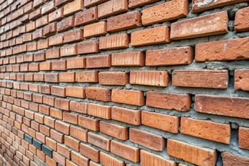Obraz premium A wall made of bricks with a lot of them stacked on top of each other
