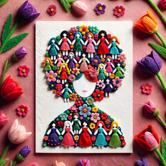 Obraz premium collage International Women's Day - Group of women.