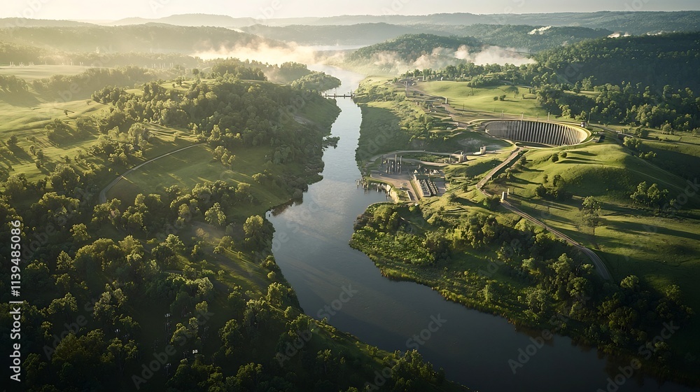 Poster a comprehensive hydropower potential map integrated with a virtual twin technology enabling efficien
