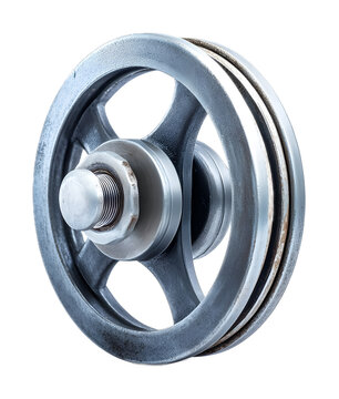 caster wheel pully isolated on white background 