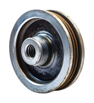 caster wheel pully isolated on white background 