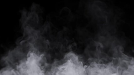Mysterious smoke clouds floating movement on dark background effect rendering - Powered by Adobe