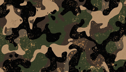 PNG ULTRA HD 8K Moro Camo Pattern – Seamless Military-Style Camouflage Design in Earth Tones with Organic Shapes, Perfect for Backgrounds and Textures