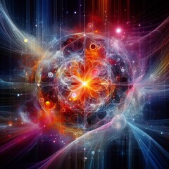 345 Holism A stylized image with a holistic interconnected effec