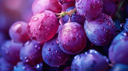 high quality and smooth HD grape macro image --ar 16:9 Job ID: f71b2ef5-e5a4-4417-95ff-779537a112fb