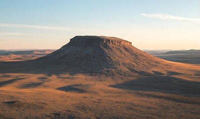 Naklejka premium sunset over the mountains