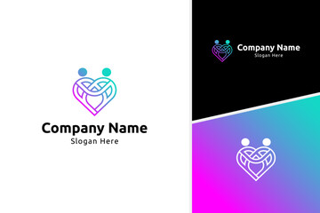 Disability healthcare hospital logo design concept. Medical care logo vector design template