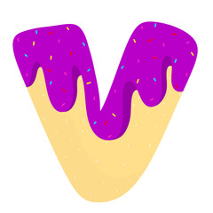 English donut letters cute Clipart 