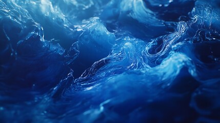 Abstract Digital Human Head on a Blue Technology Background, Lines, Connections, and Triangles