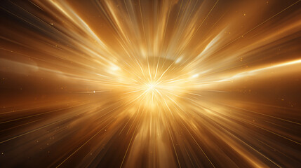 Obraz premium A bright yellow light with a star in the center. The light is surrounded by a lot of dots