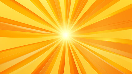 A bright yellow sun with a white circle in the center