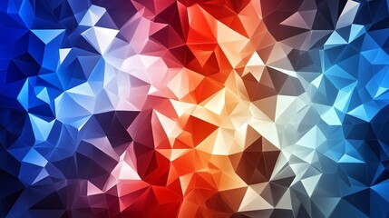 Obraz premium Abstract Digital Human Head on a Blue Technology Background, Lines, Connections, and Triangles