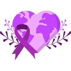 Fototapeta premium World Cancer Day Illustration