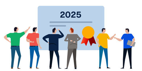looking at new year 2025 discuss certification compliance award achievement graduation education target