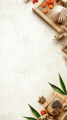 Autumnal Flat Lay with Copy Space