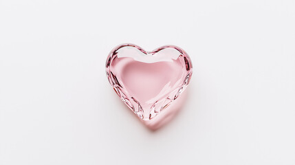 Pink Glass Heart: A delicate, hand-blown glass heart in a soft pink hue, capturing the essence of love and affection.