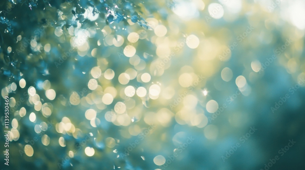 Aufkleber A soft, blurred background with bokeh effects, creating a serene and tranquil atmosphere.