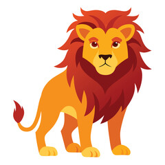 Obraz premium lions vector black color illustration