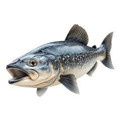 Fototapeta premium King Fish isolated on transparent background.