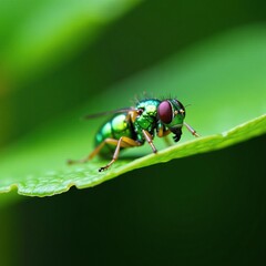 Naklejka premium Detalhes de um talo de chuveirinho em foco macro, macro, verde