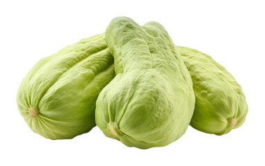 Fototapeta premium Chayote on a white background. isolated background.