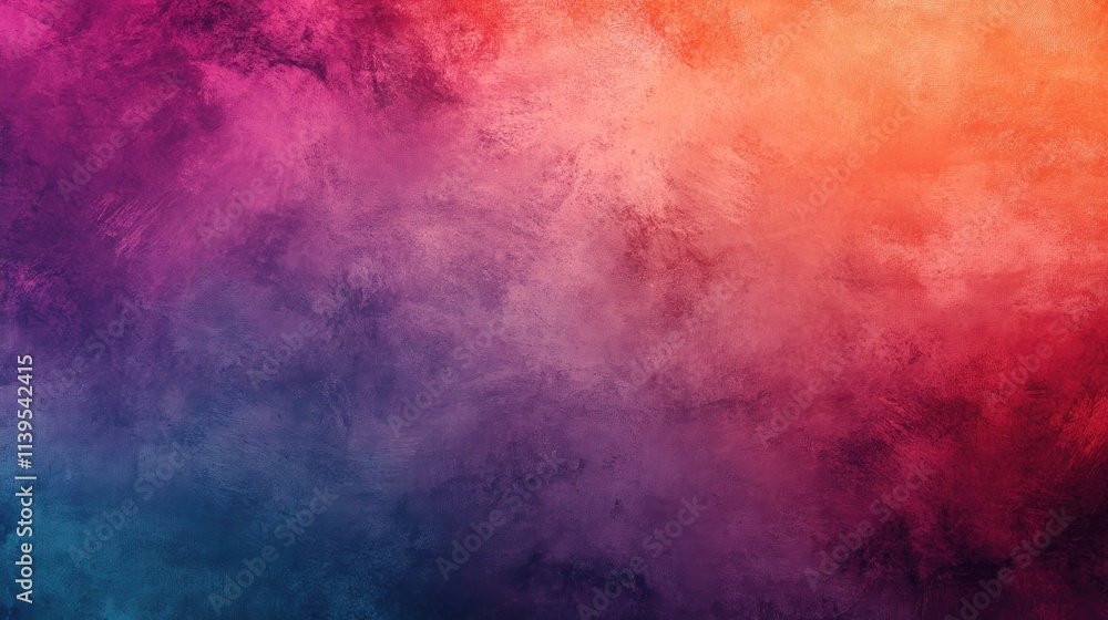 Poster a vibrant abstract gradient background blending warm and cool colors.