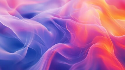 Obraz premium A vibrant abstract swirl of colors resembling soft fabric or smoke in motion.