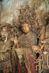 Buddha statues at Tiefo Temple in Mishan town, Jincheng, Shanxi Province, China