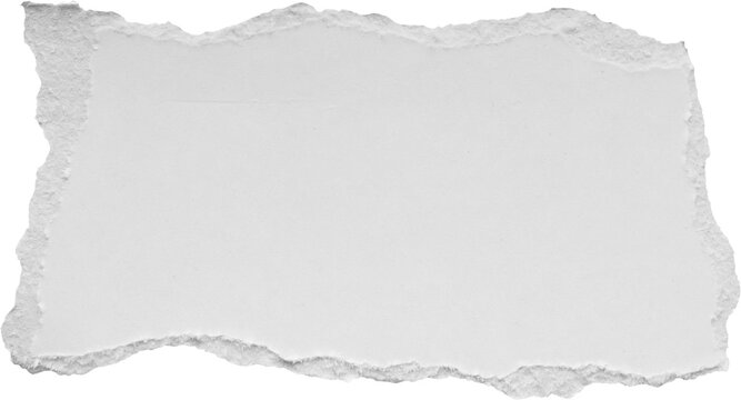 White ripped paper torn edges strips isolated on black background