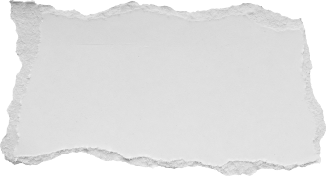 White ripped paper torn edges strips isolated on black background