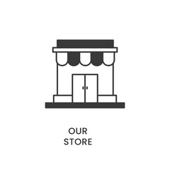 our store franchise shop small business icon