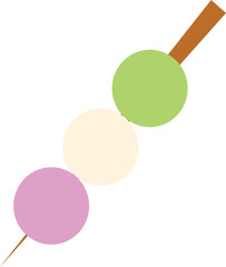 dango japanese food illustration