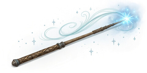 Magic Wand Casting a Spell