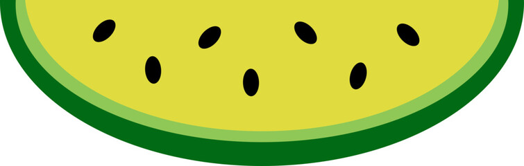 Fototapeta premium watermelon slice isolated on white