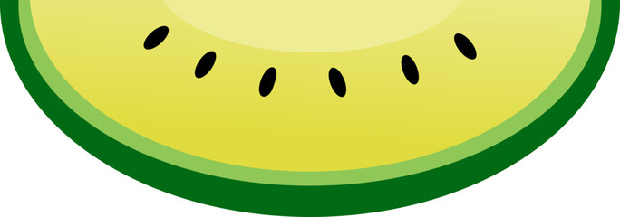 watermelon slice isolated on white