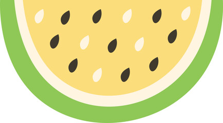 watermelon slice isolated on white