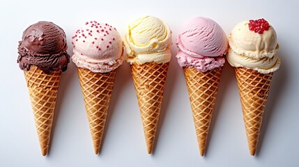 Five Ice Cream Cones in a Row	
