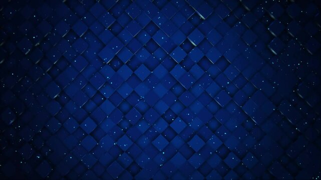 Digital space blocks geometric shapes square pattern crypto chain. surface waves Big data binary code futuristic information technology, Transferring of big data Digital binary code matrix background