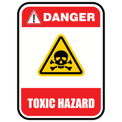 Danger, Toxic hazard, sign vector