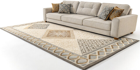 Front View of Modern Rug