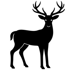 Fototapeta premium deer silhouette vector